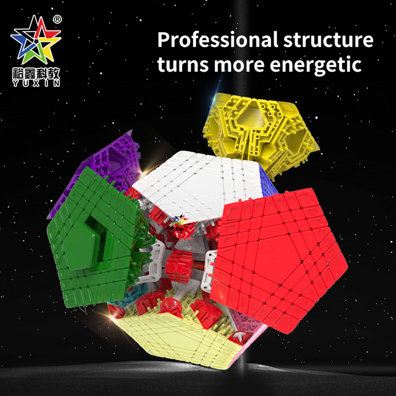 Amazon.com: HELLOCUBE YuXin Teraminx Stickerless 7x7